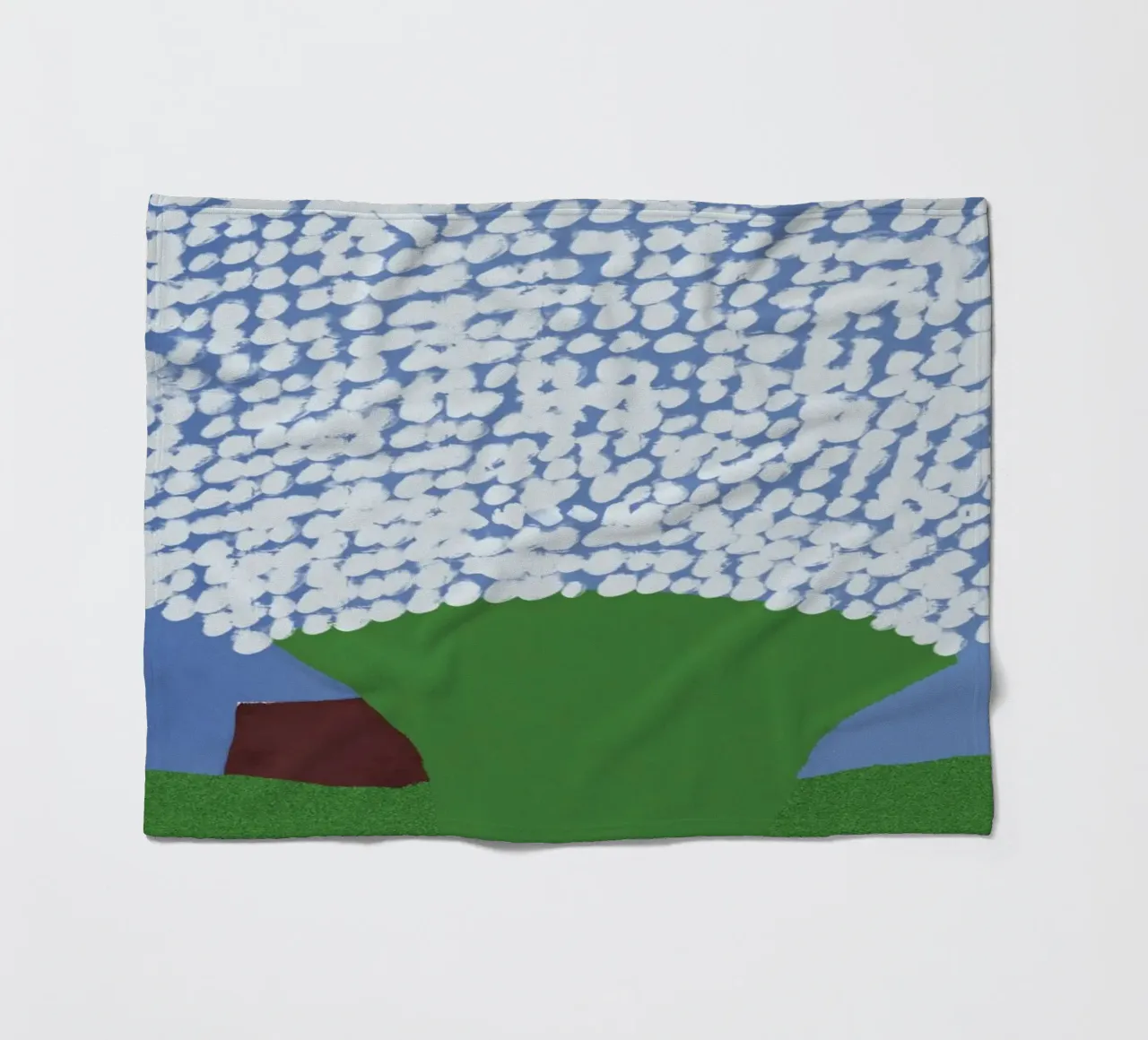 Blumen-Glitzer Fleecedecke von Little Dean