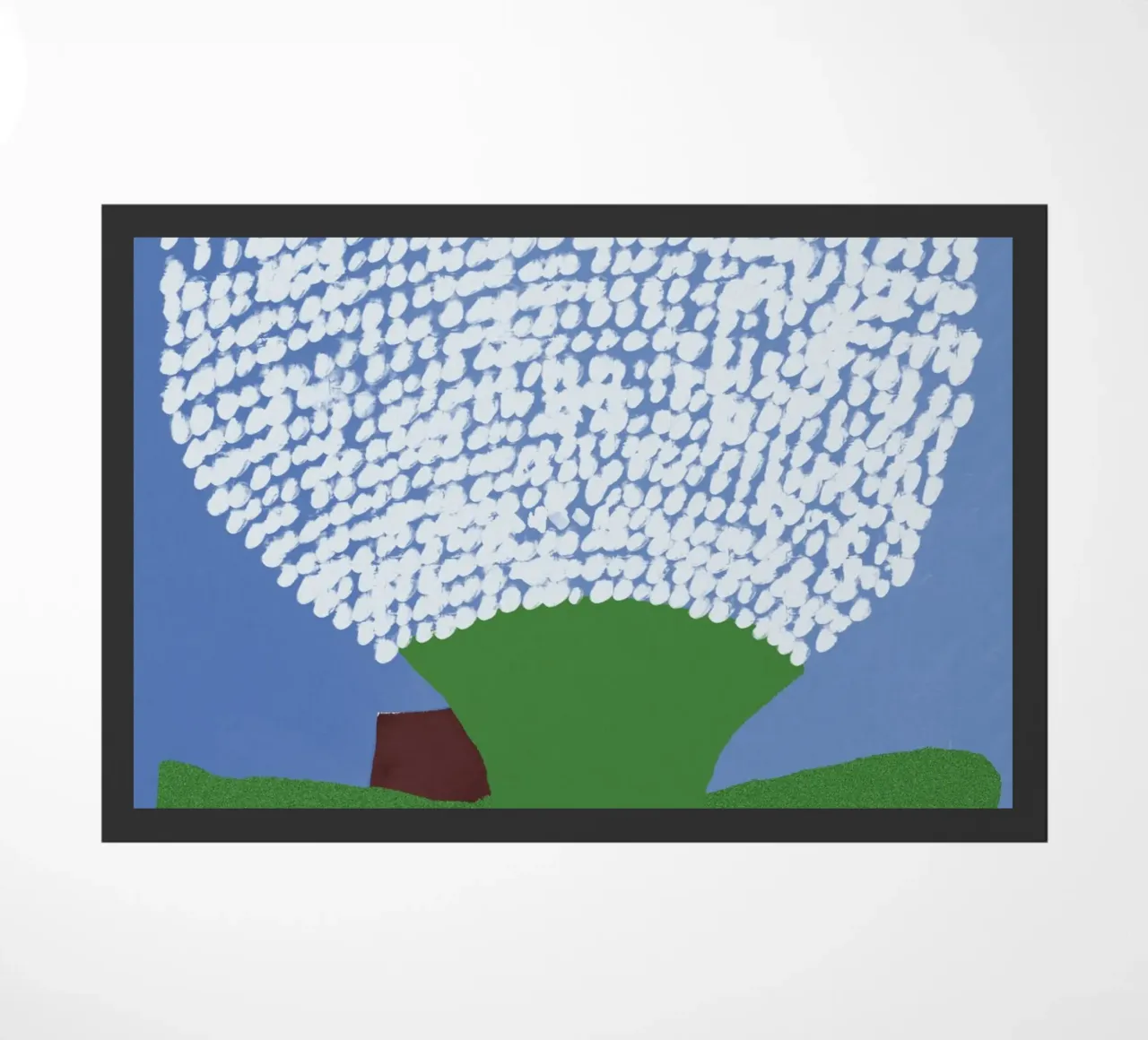 Flower glitter doormat by Little Dean