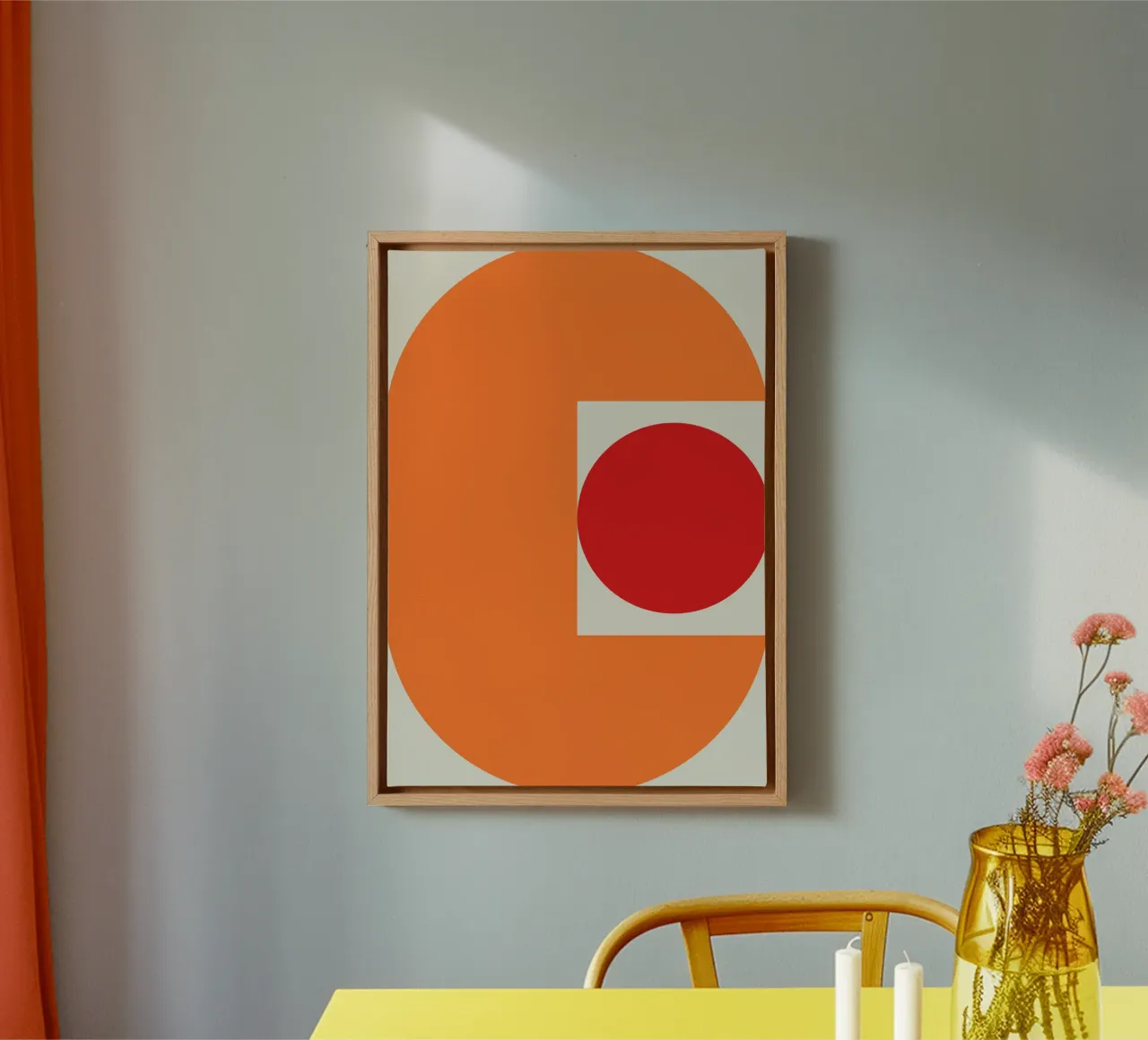 Achtervolging canvas met Baklijst van galihstudio