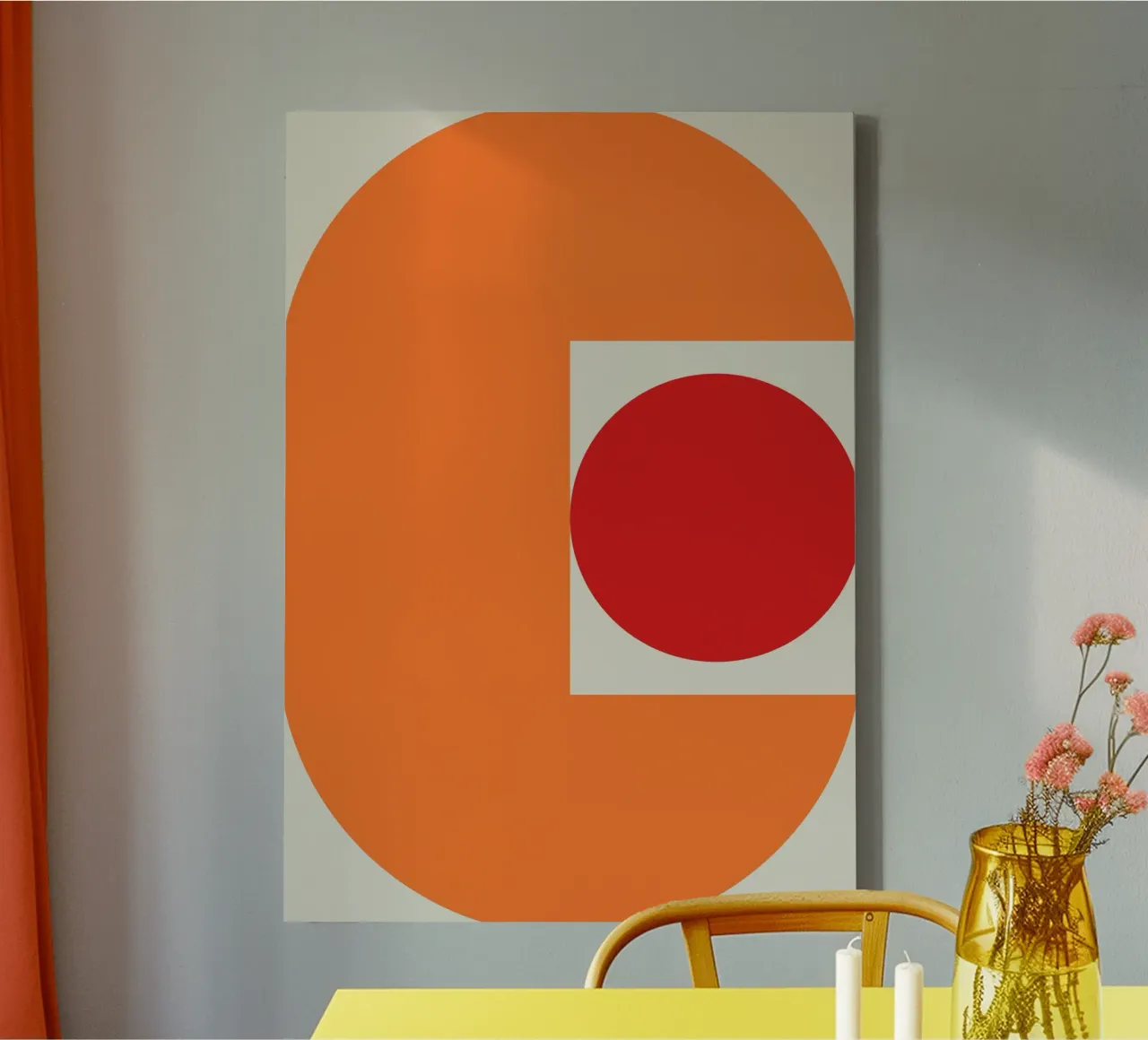 Achtervolging canvas met Baklijst van galihstudio