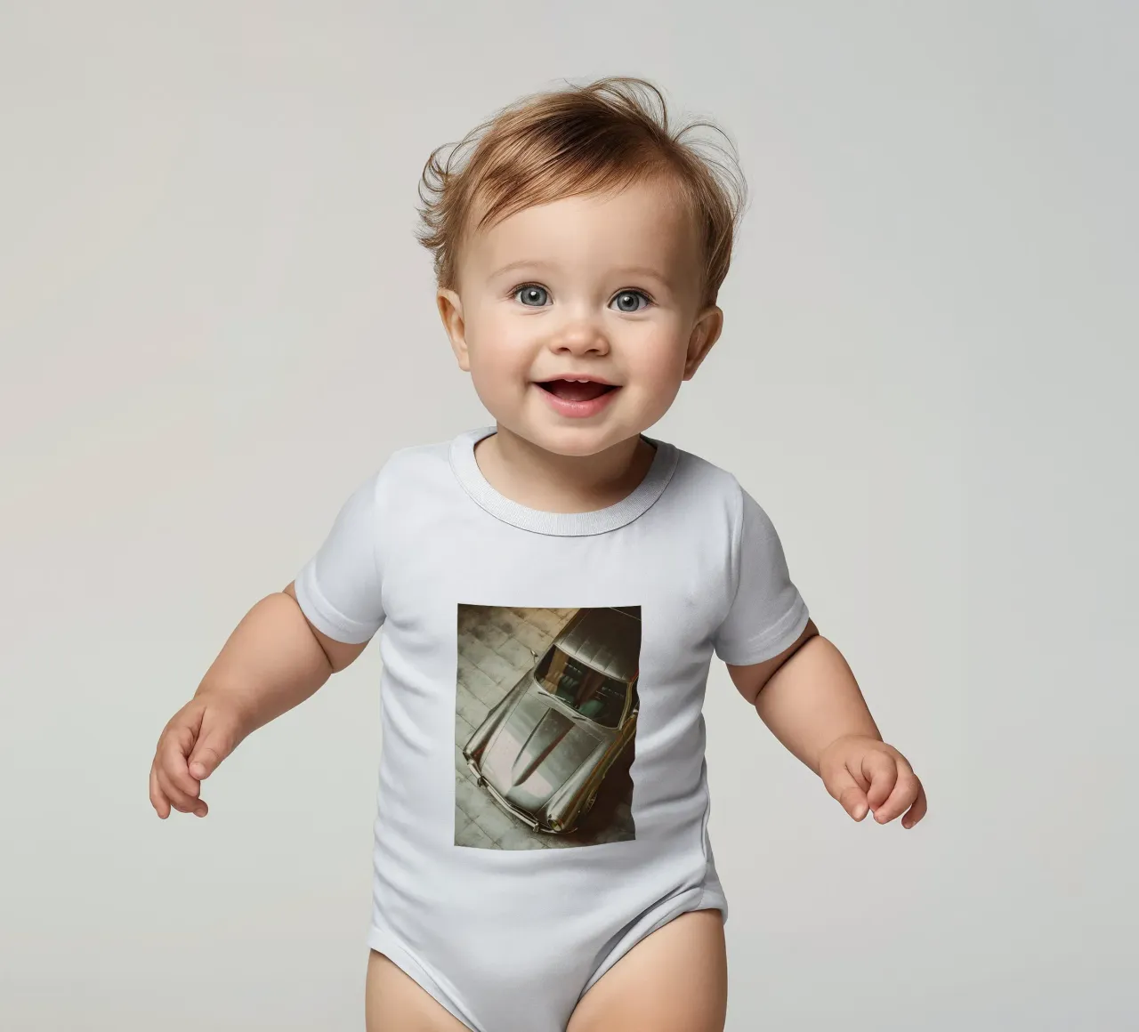 Auto d'epoca body neonato maniche corte da CAR EDITION