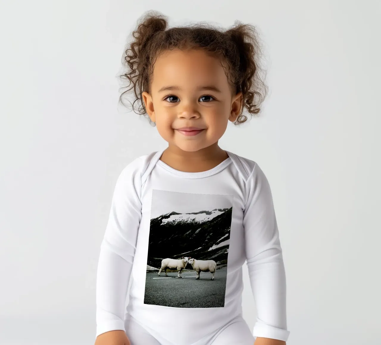 Sheepish @jochenwild long-sleeve baby romper by EyeEm Mobile GmbH