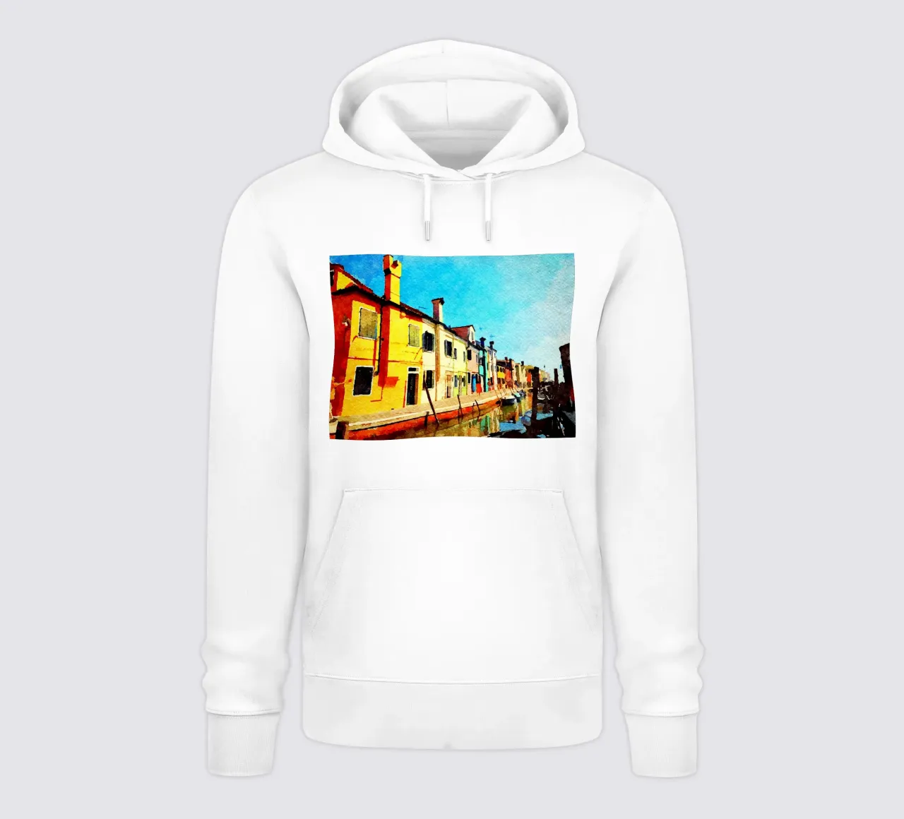 Burano felpa con cappuccio da Massimo Frascogna