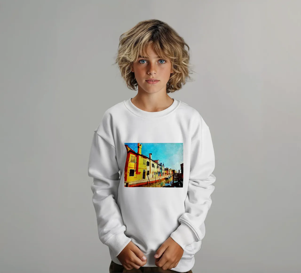 Burano felpa bambino da Massimo Frascogna
