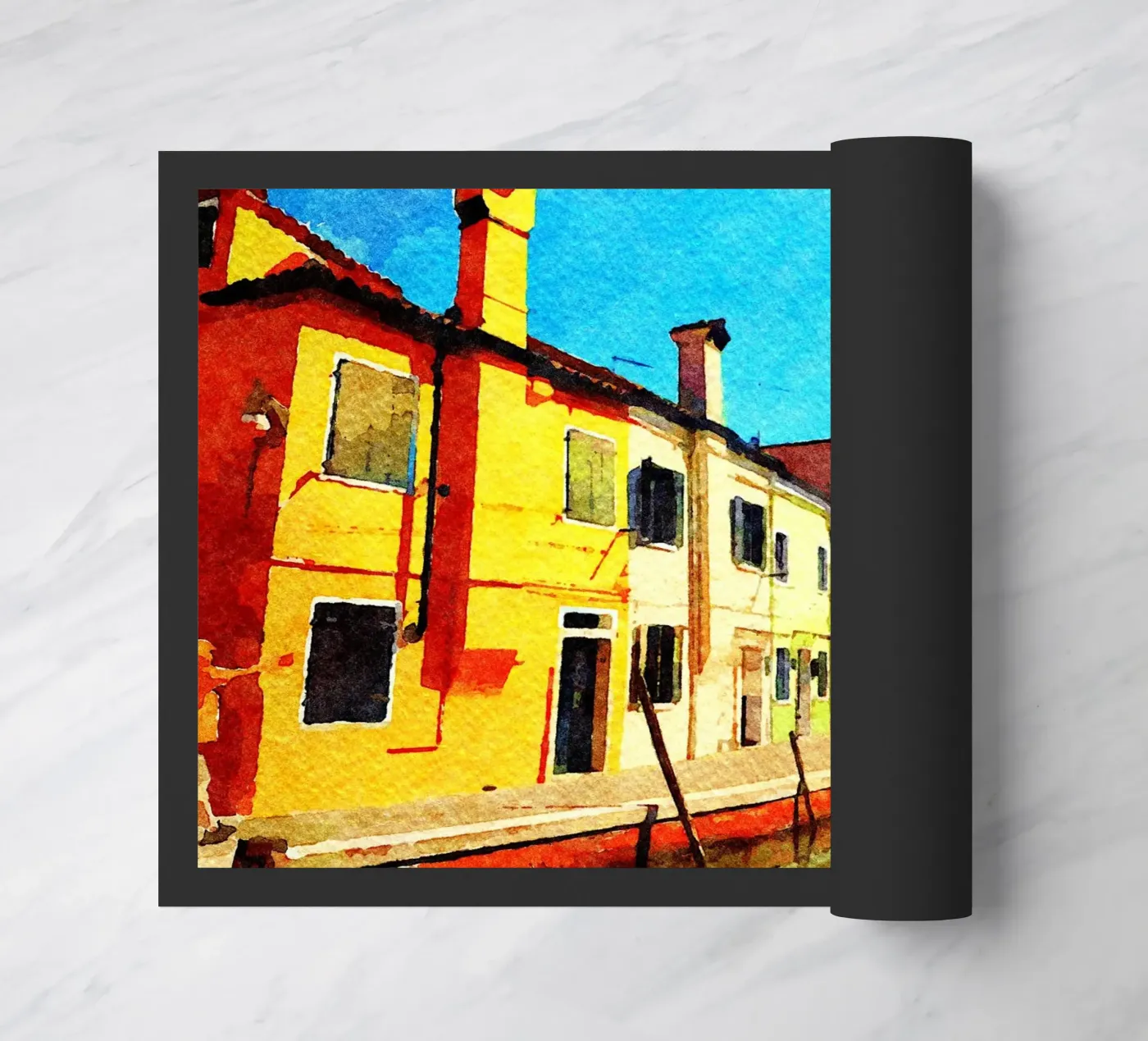 Burano Fußmatte von Massimo Frascogna