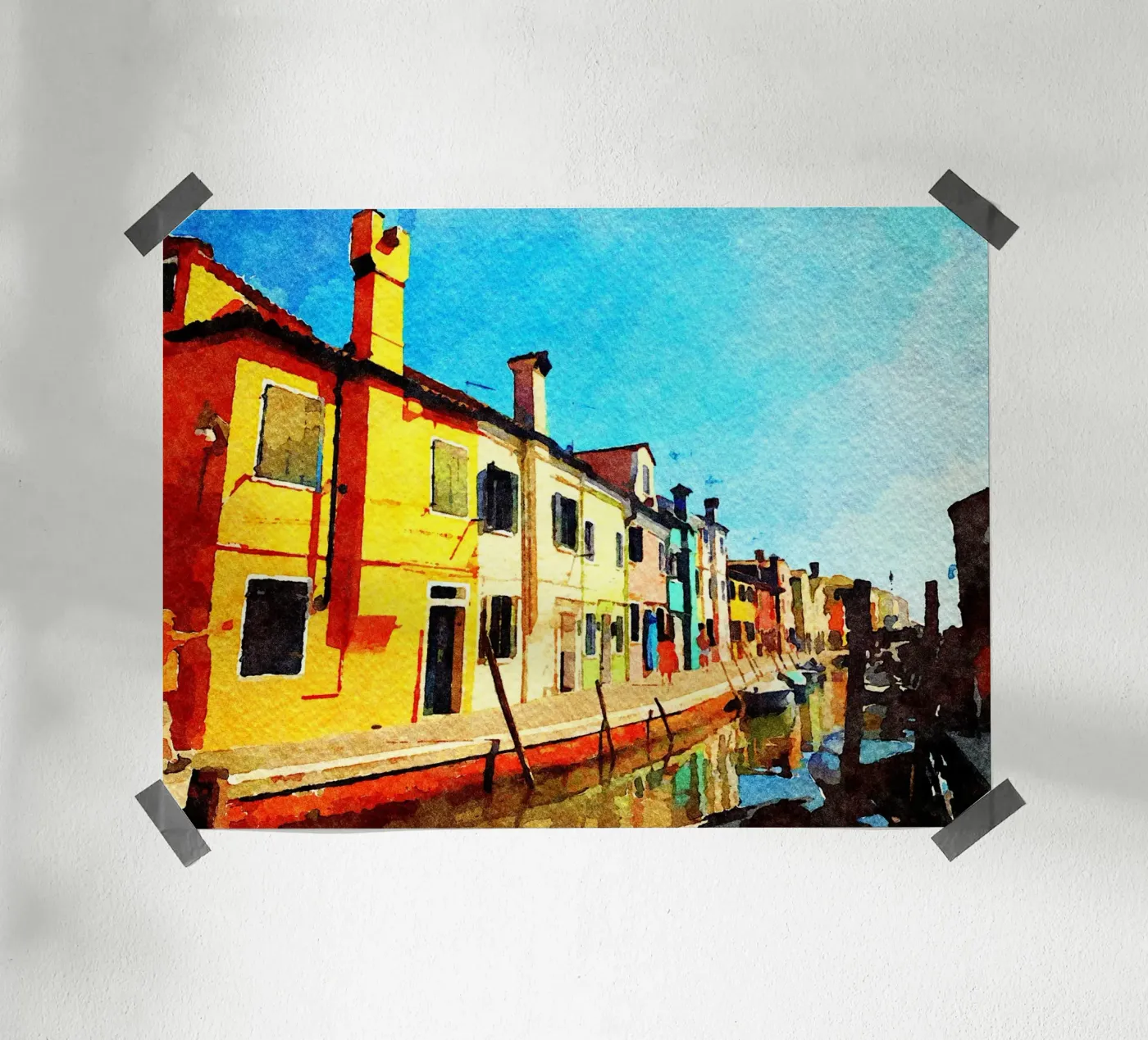 Burano poster by Massimo Frascogna