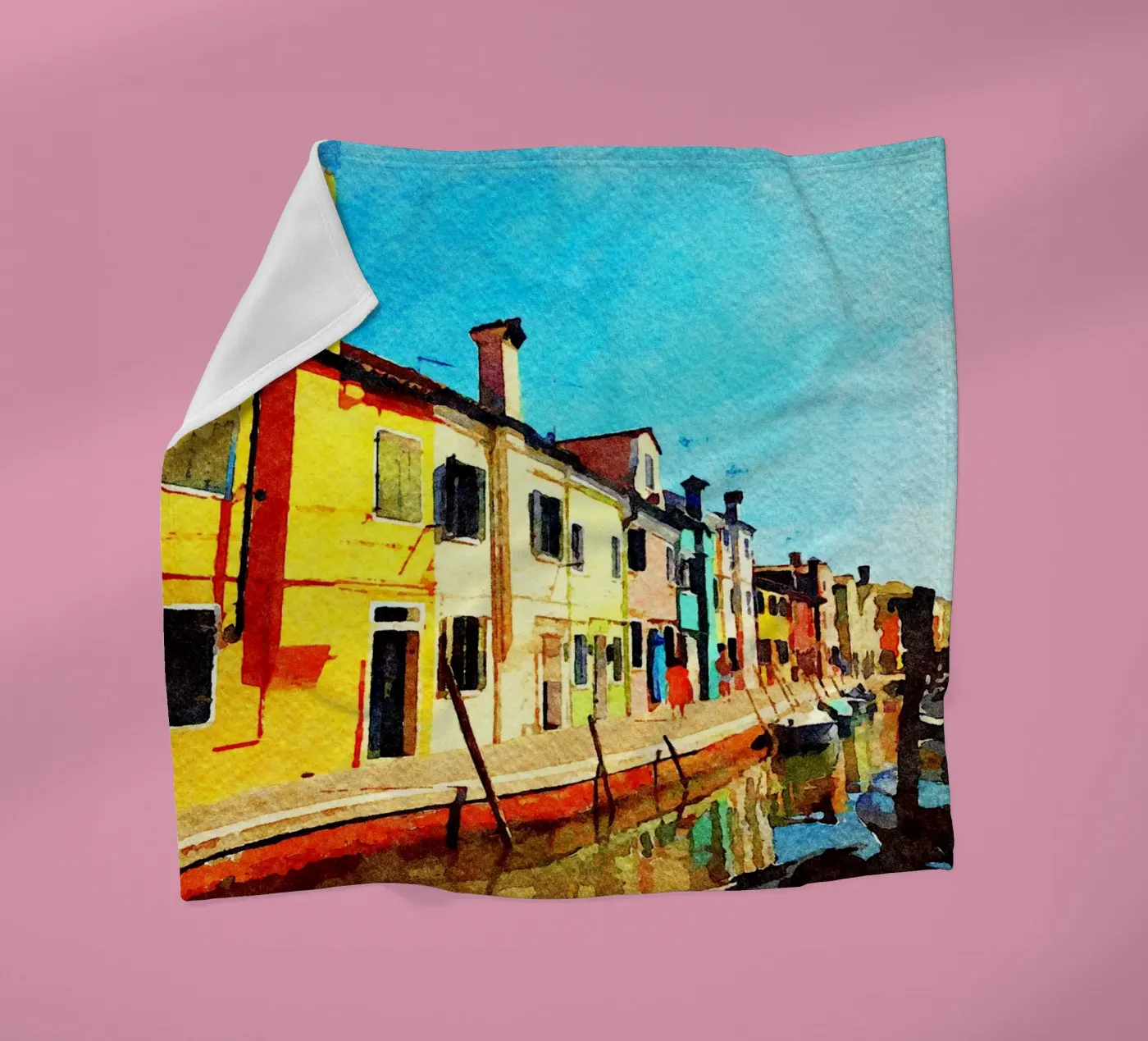 Burano Fleecedecke von Massimo Frascogna