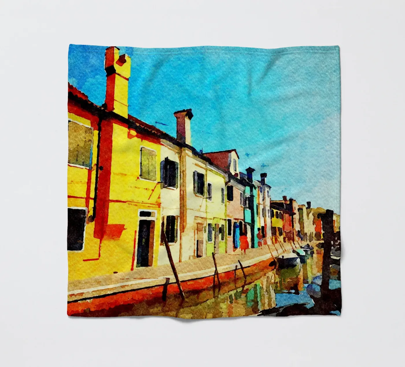 Burano Fleecedecke von Massimo Frascogna