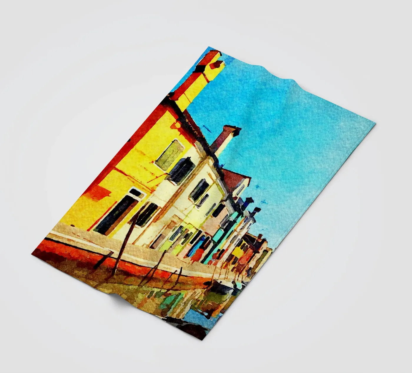 Burano Fleecedecke von Massimo Frascogna