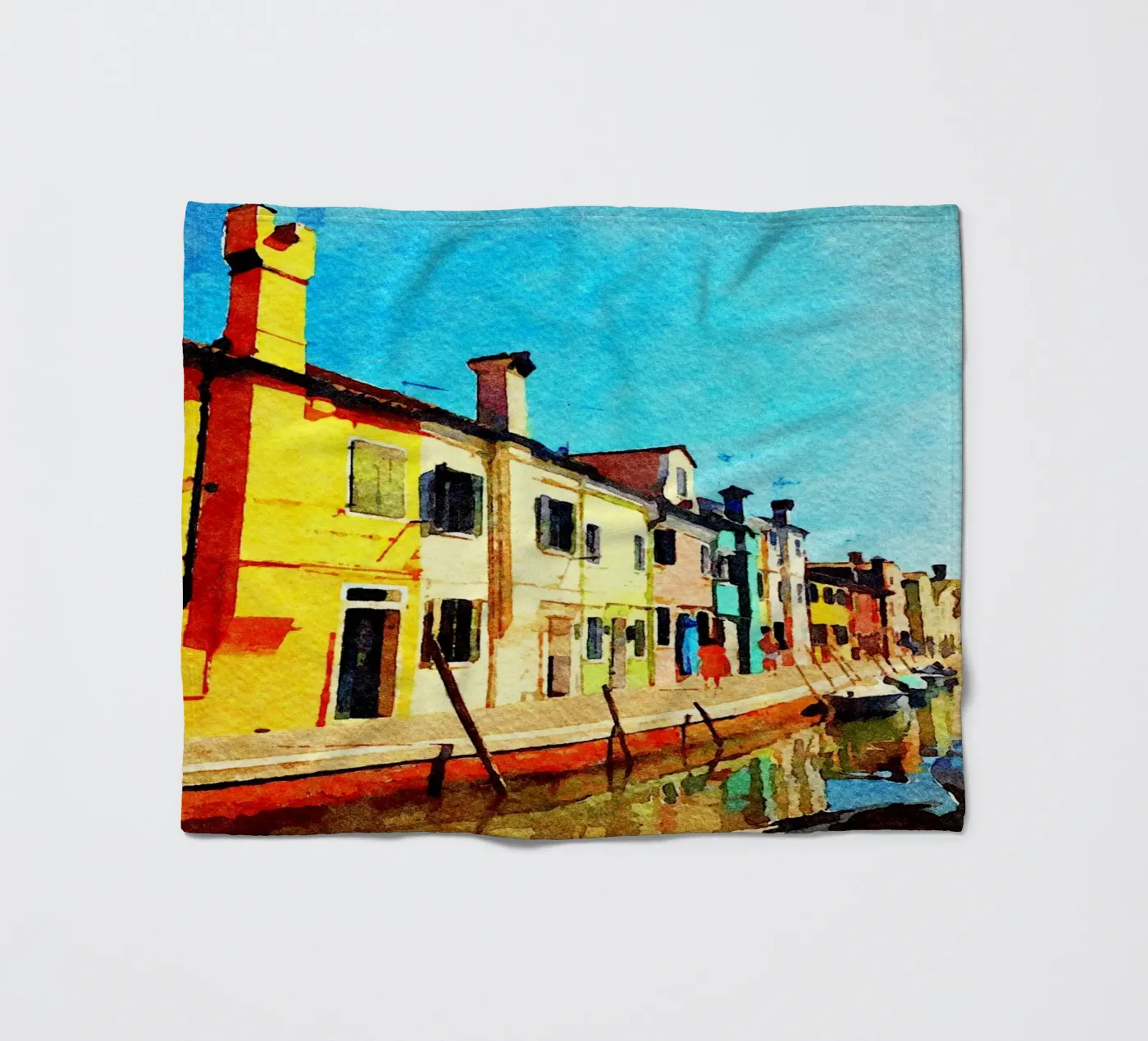 Burano Fleecedecke von Massimo Frascogna