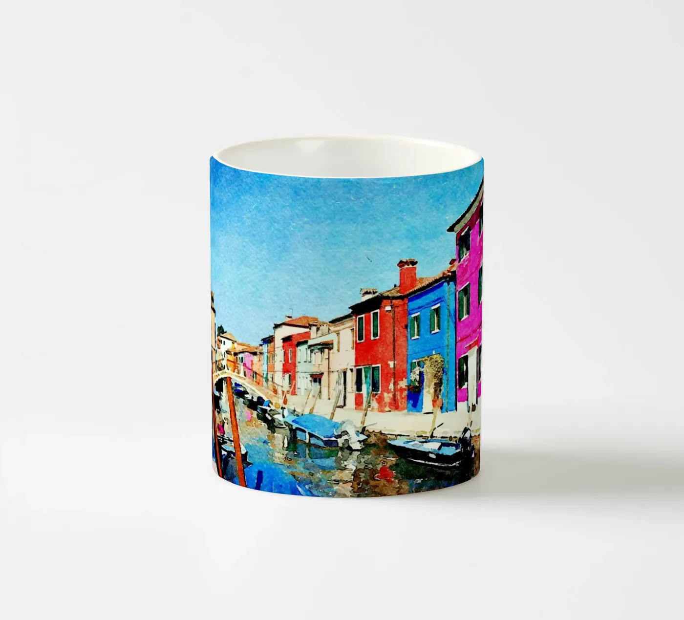 Burano ceramic mug by Massimo Frascogna