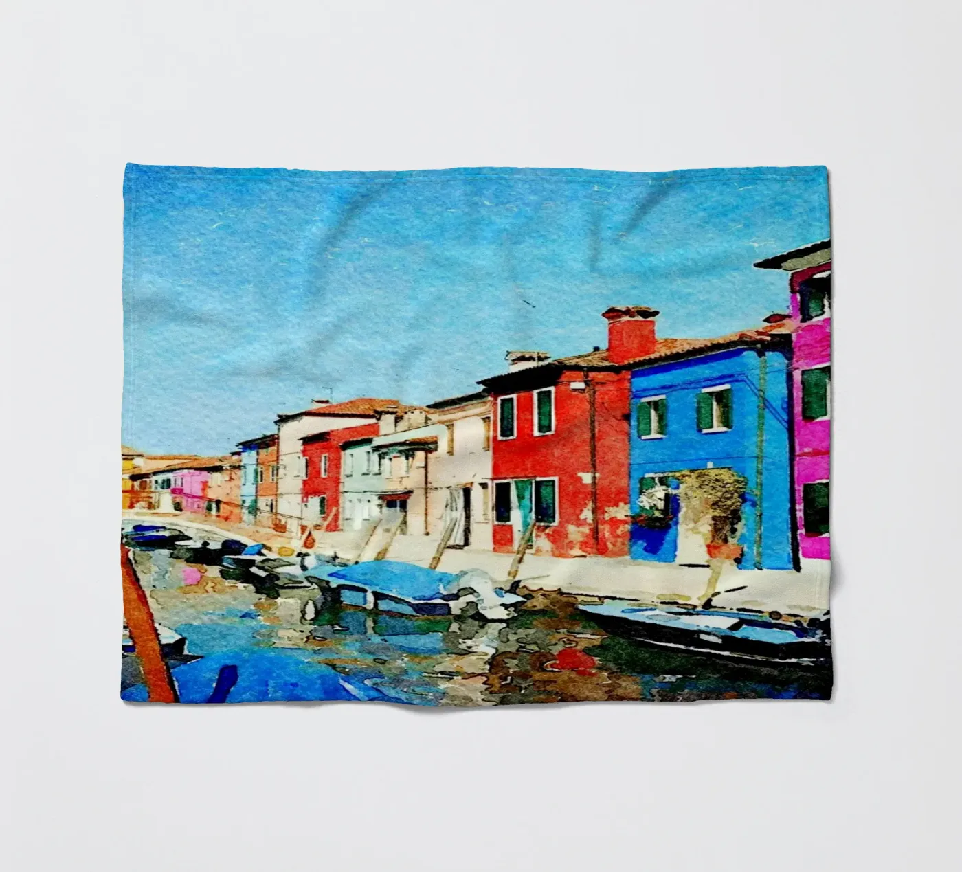 Burano fleecedeken van Massimo Frascogna