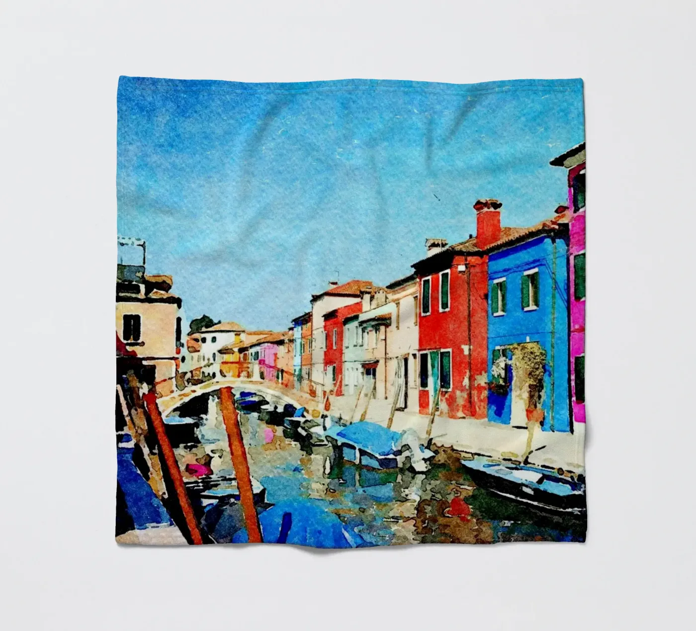 Burano fleecedeken van Massimo Frascogna