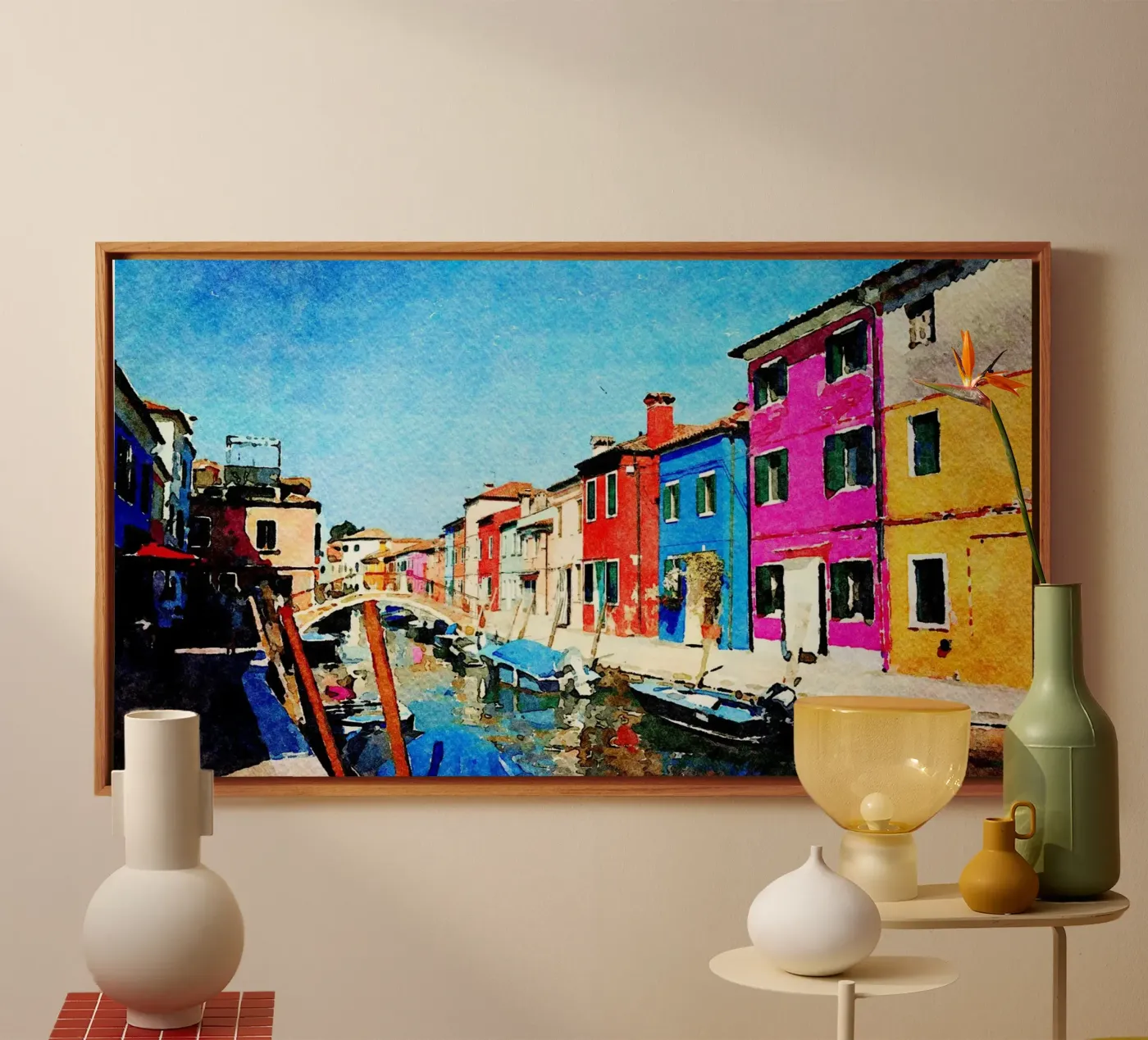 Burano tela da Massimo Frascogna