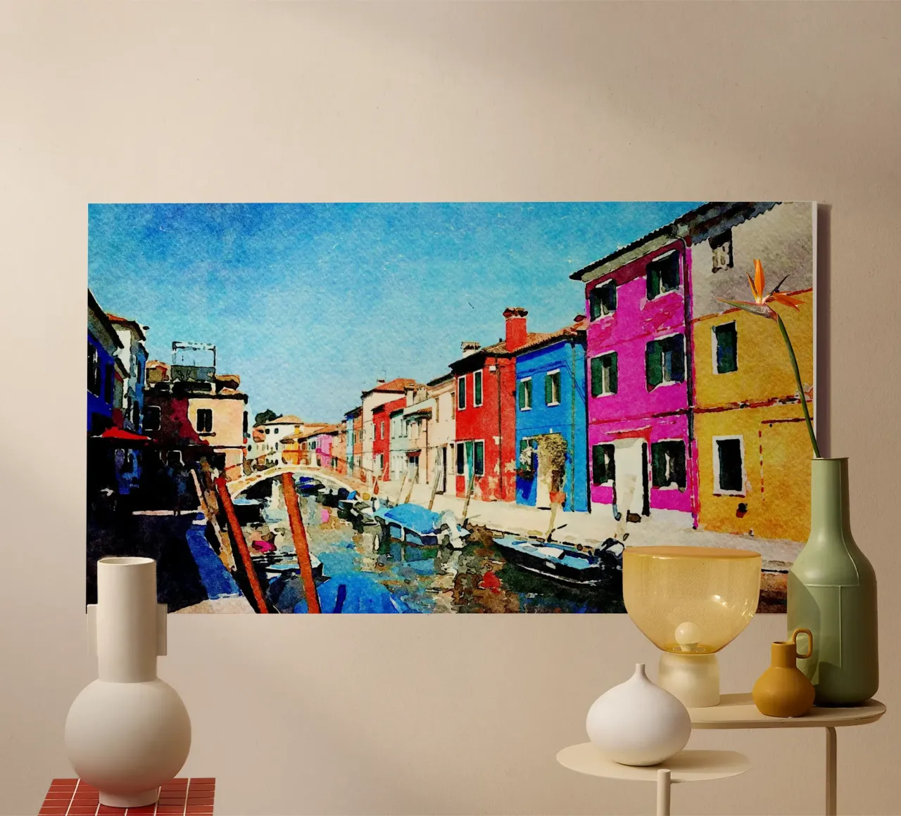 Burano canvas by Massimo Frascogna
