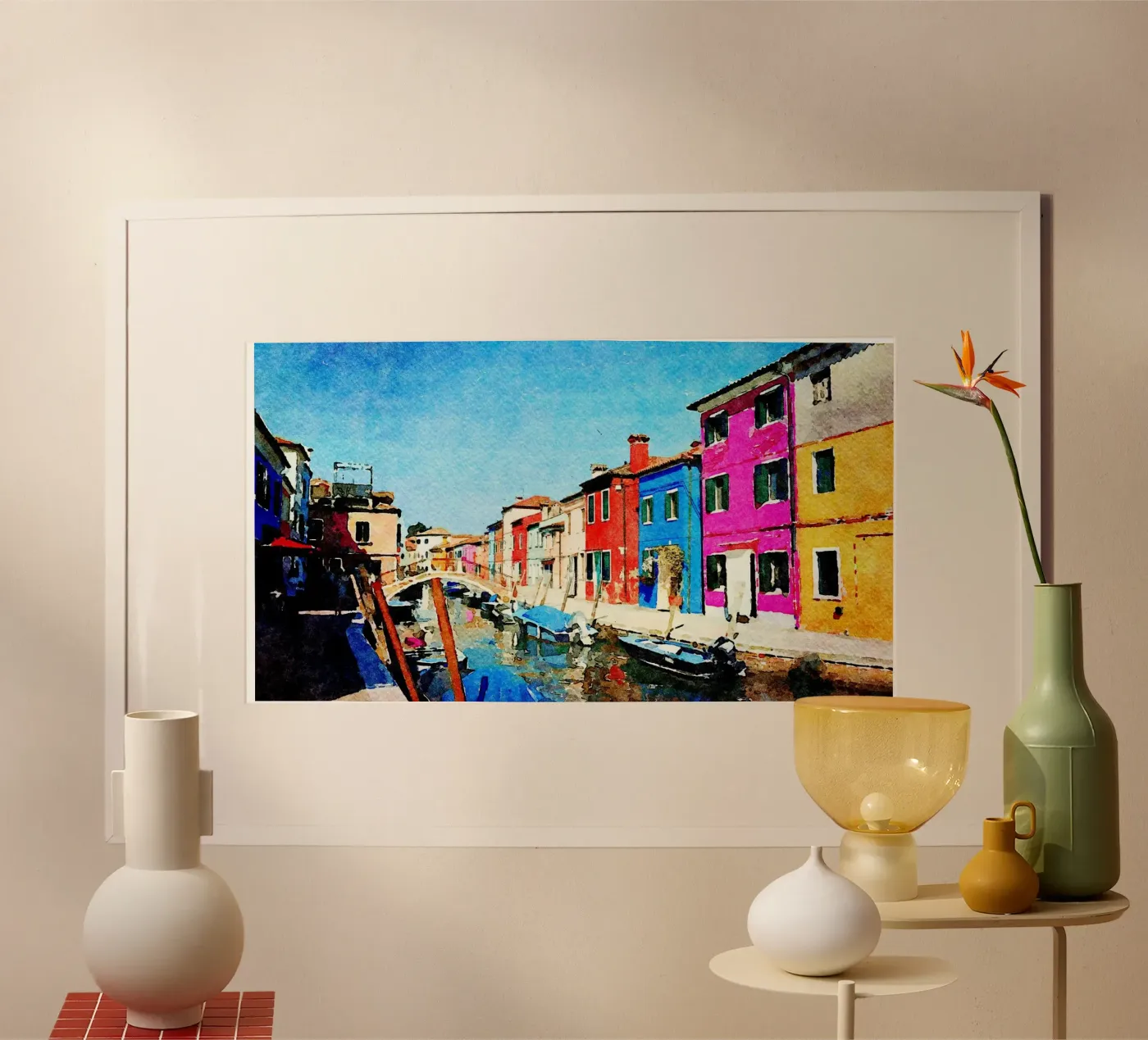 Burano poster by Massimo Frascogna