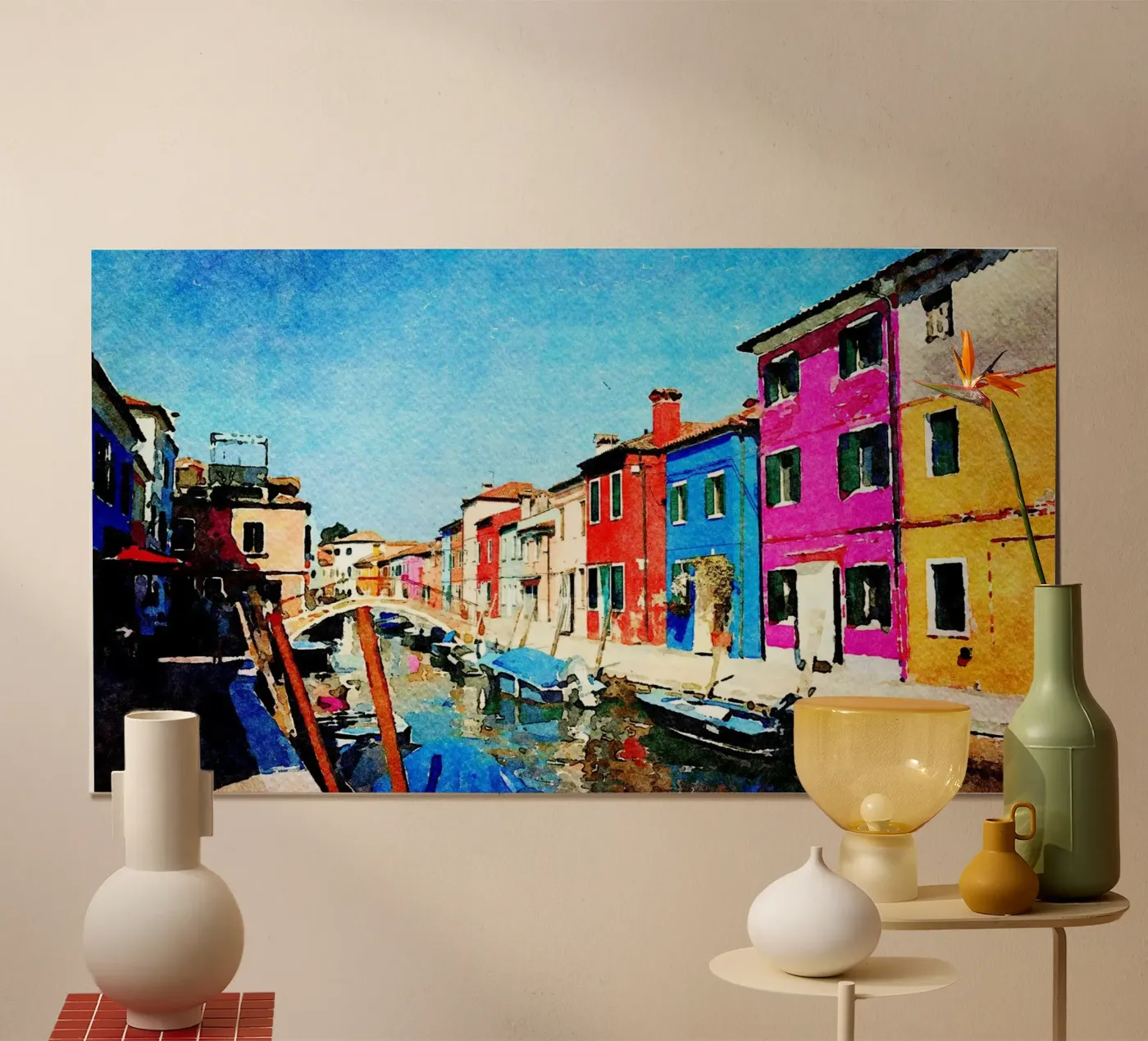 Burano poster by Massimo Frascogna