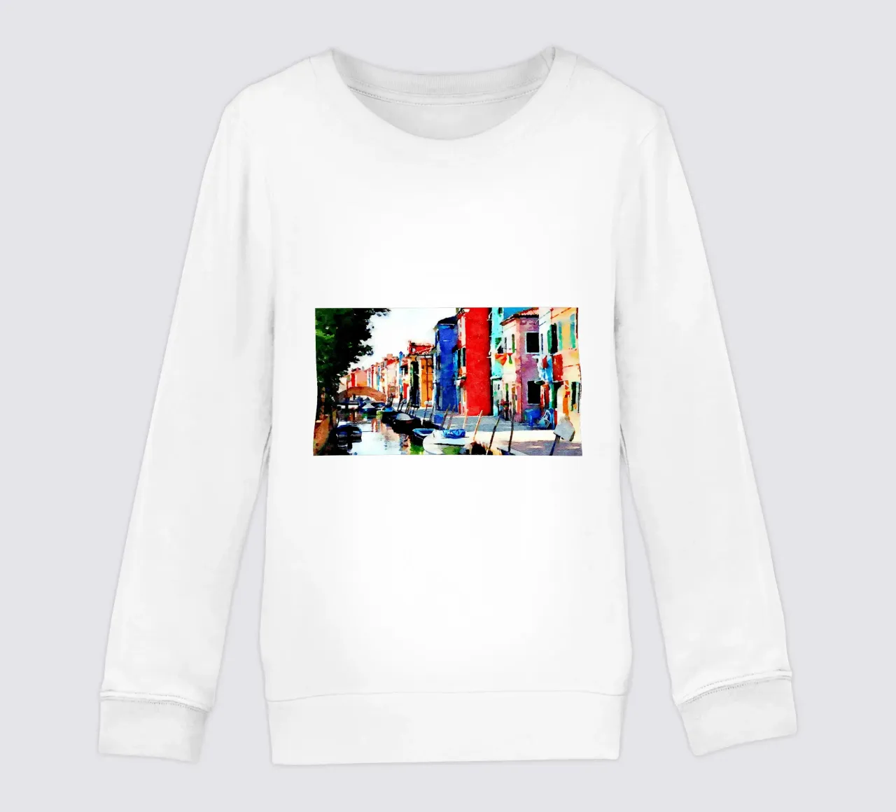 Burano kids sweatshirt by Massimo Frascogna