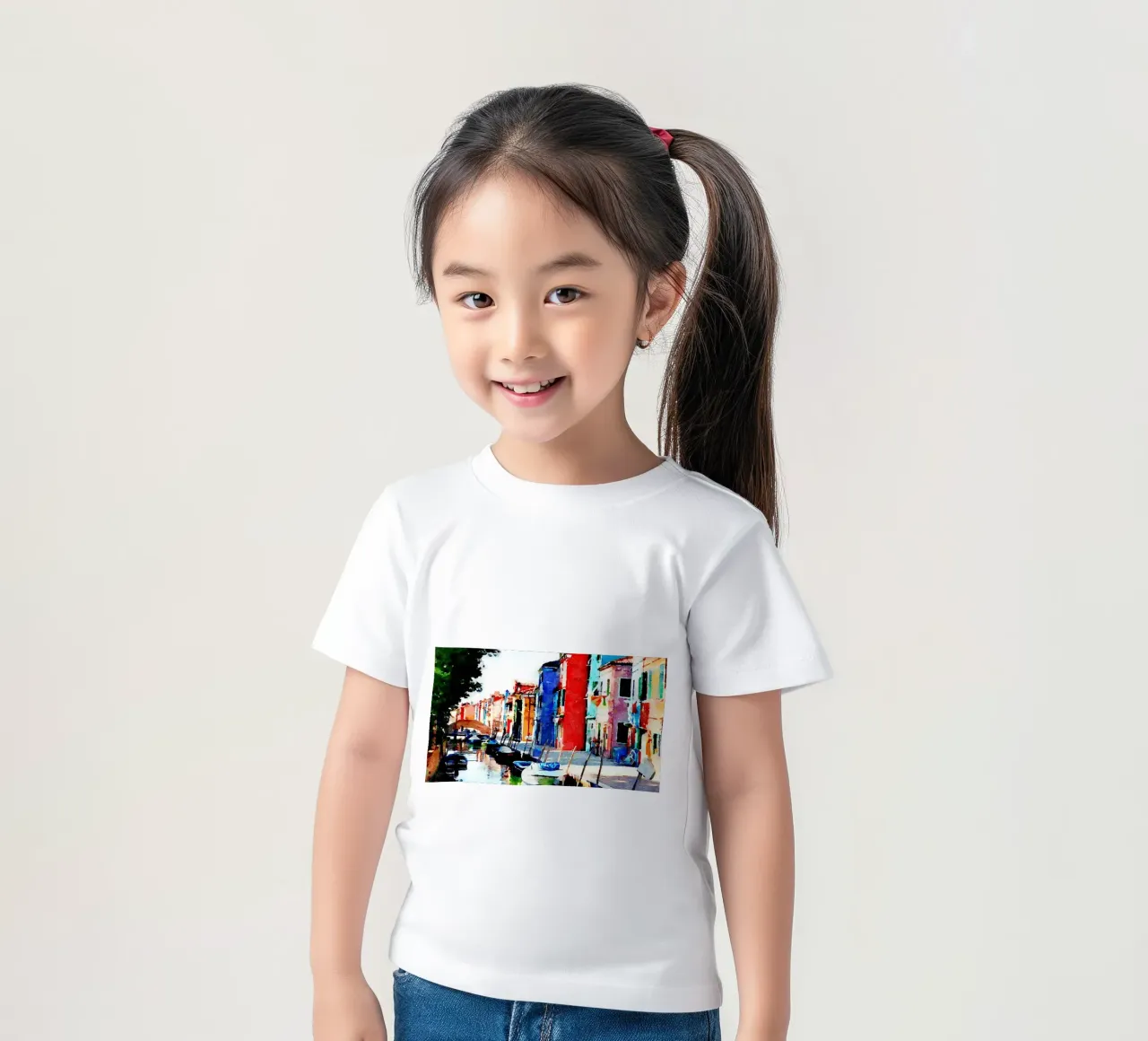 Burano kids t-shirt by Massimo Frascogna
