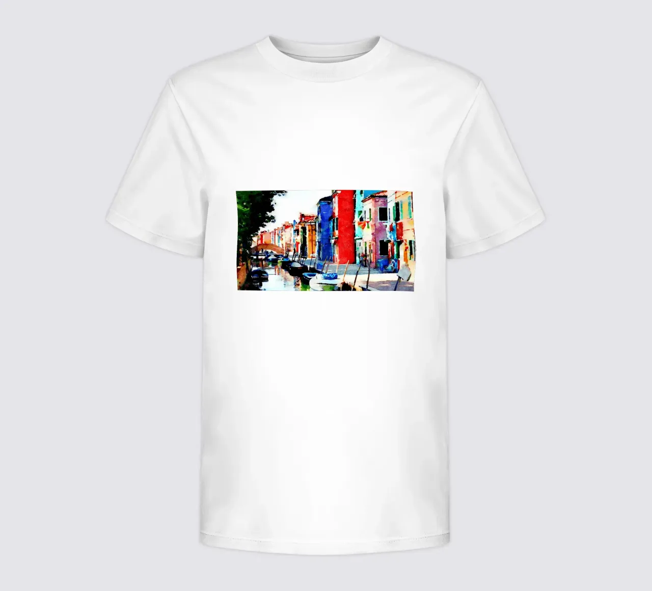 Burano kids t-shirt by Massimo Frascogna