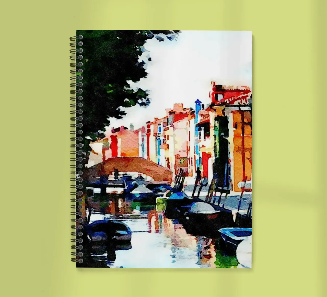 Burano spiral notebook by Massimo Frascogna