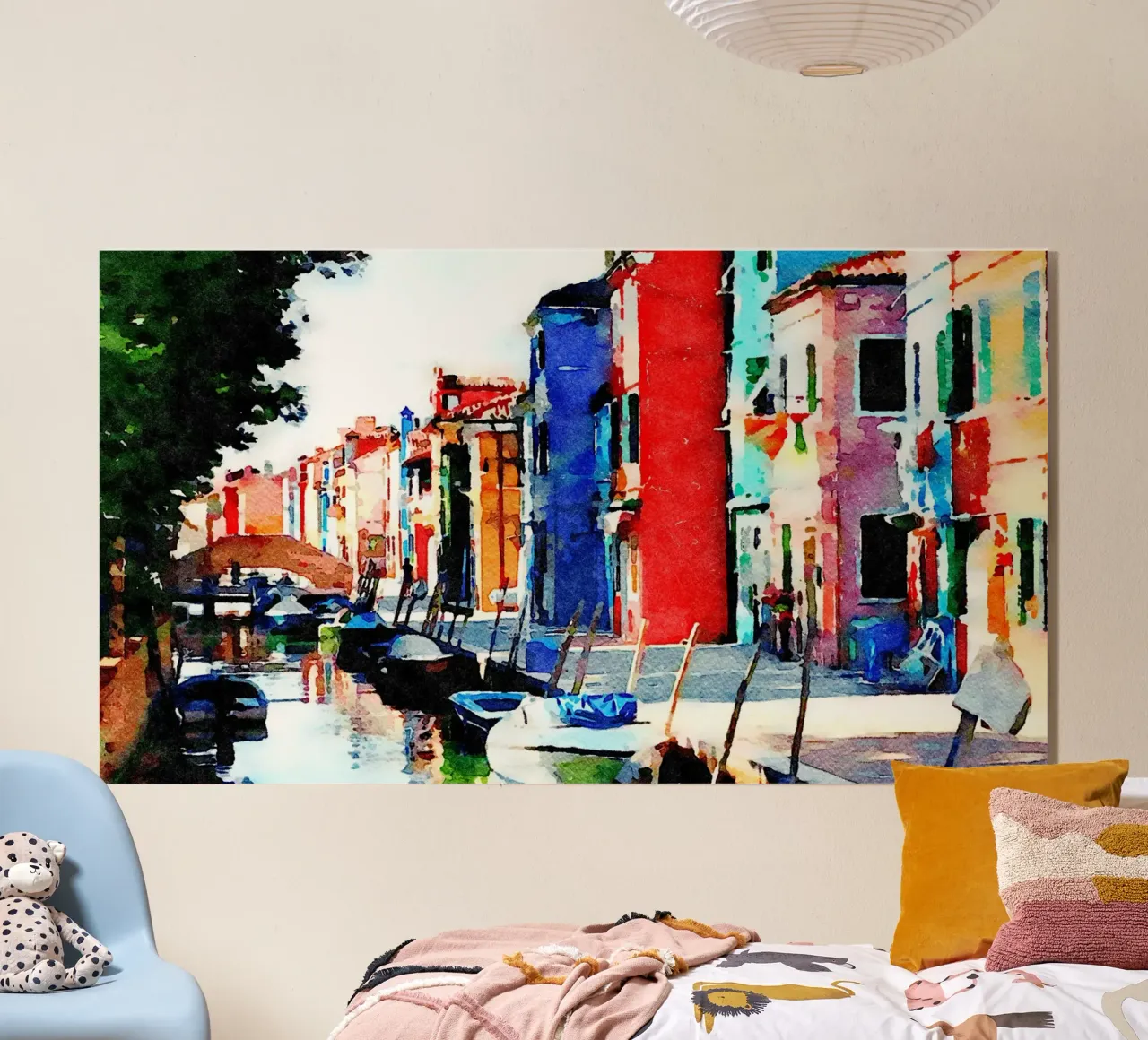 Burano acrylic glass by Massimo Frascogna