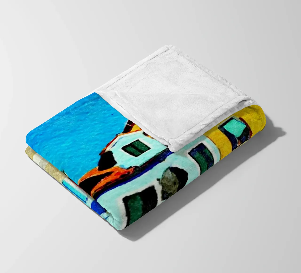 Burano fleece blanket by Massimo Frascogna