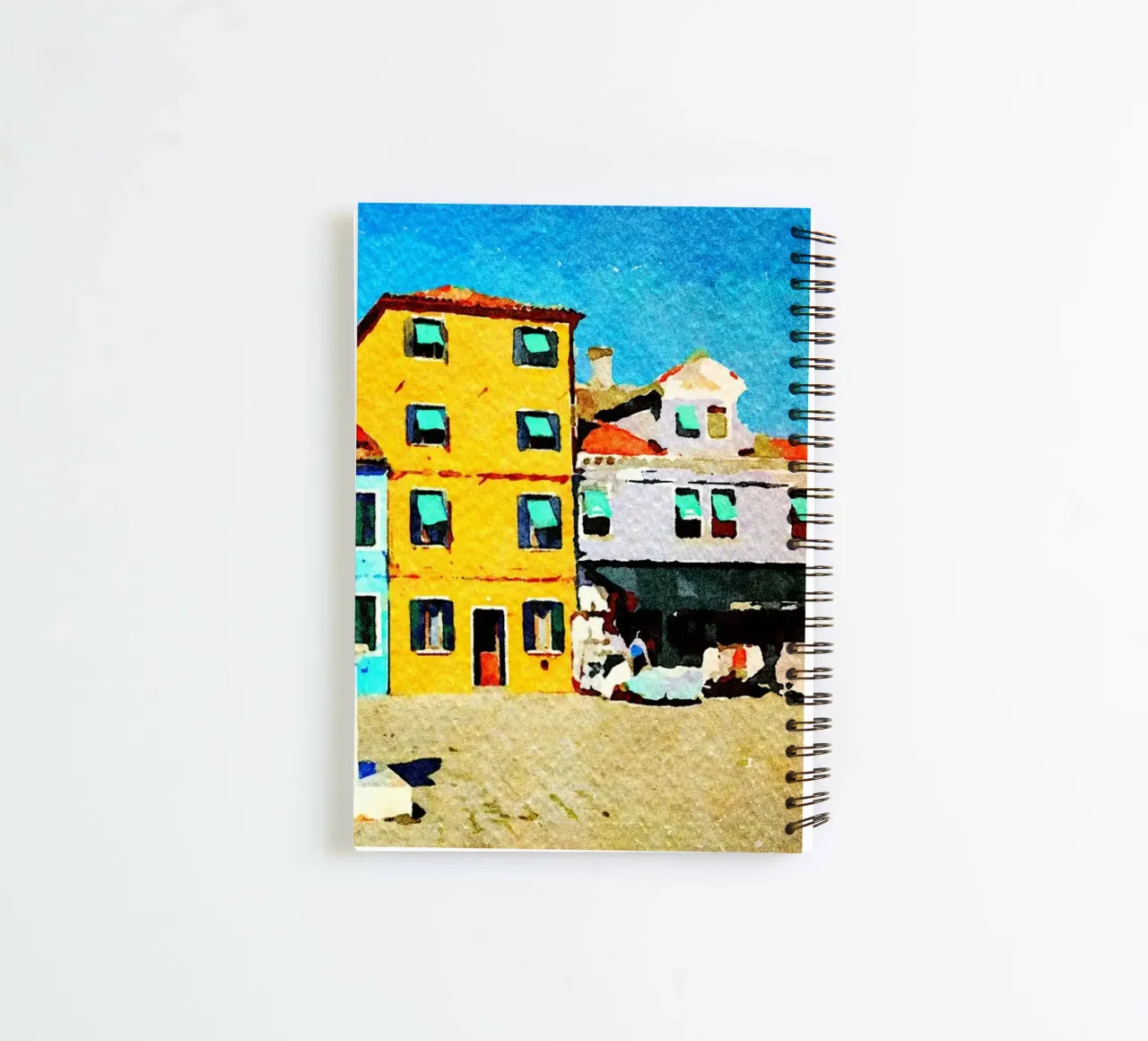 Burano spiral notebook by Massimo Frascogna