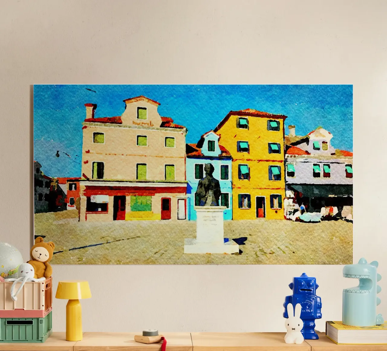 Burano acrylic glass by Massimo Frascogna