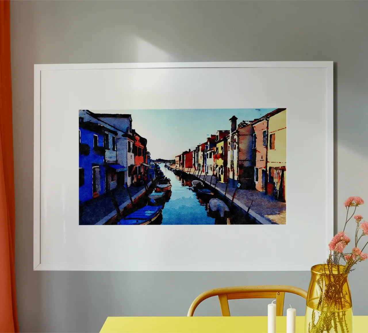 Murano poster con telaio in plastica da Massimo Frascogna
