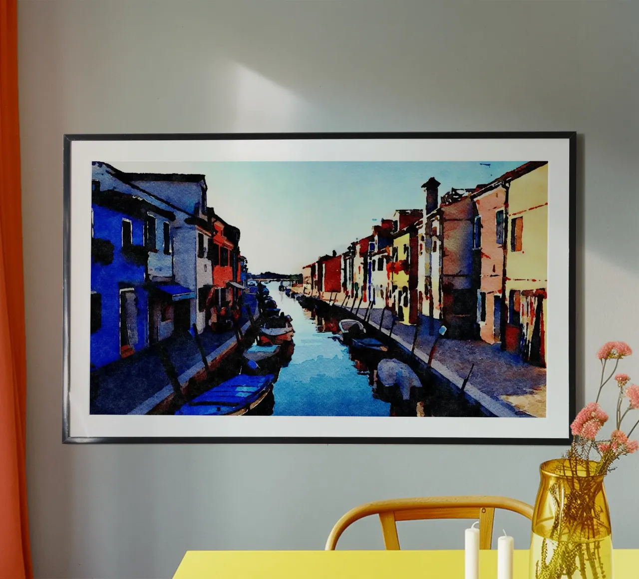 Murano poster con telaio in plastica da Massimo Frascogna