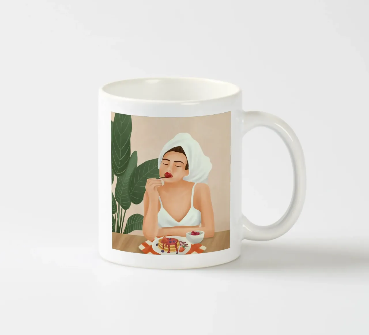 Strawberry Pancakes tazza in ceramica da Flow Line