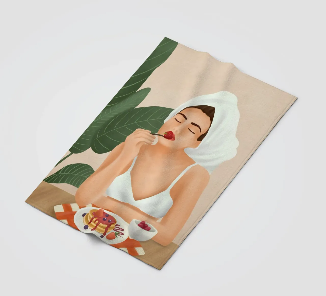 Strawberry Pancakes coperta in pile da Flow Line