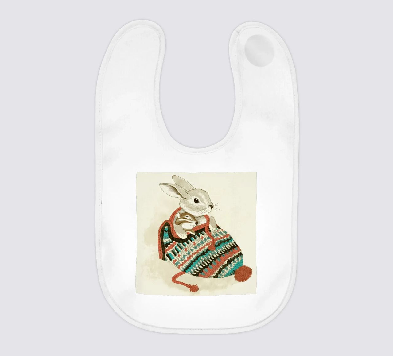 Cozy Chipmunk bavaglino da Laura Graves