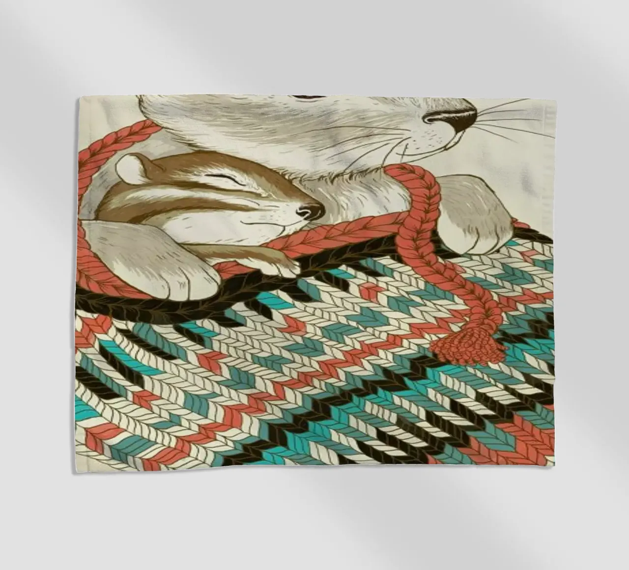 Cozy Chipmunk telo mare da Laura Graves