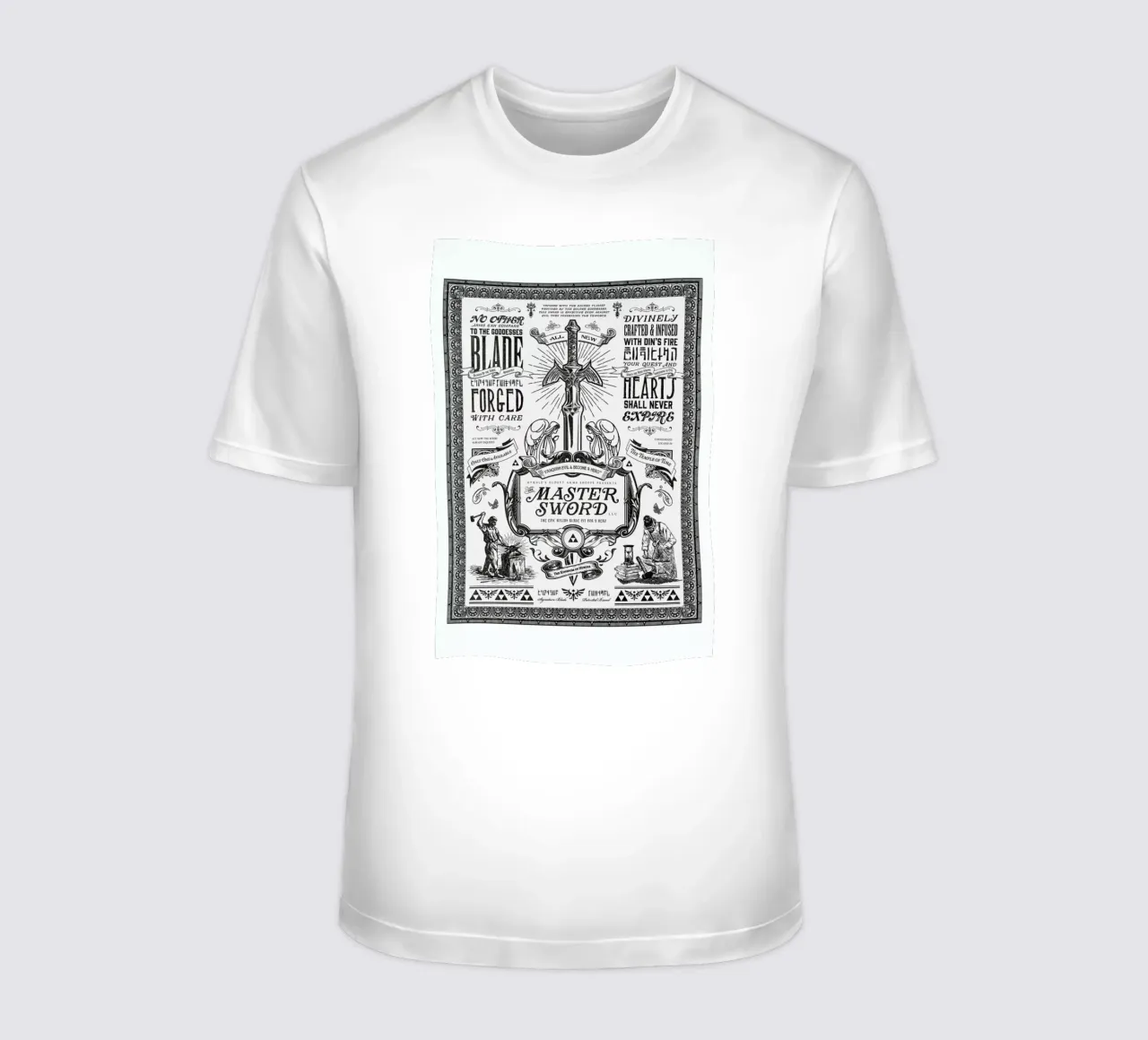 Master Sword Advertisement t-shirt da Barrett Biggers