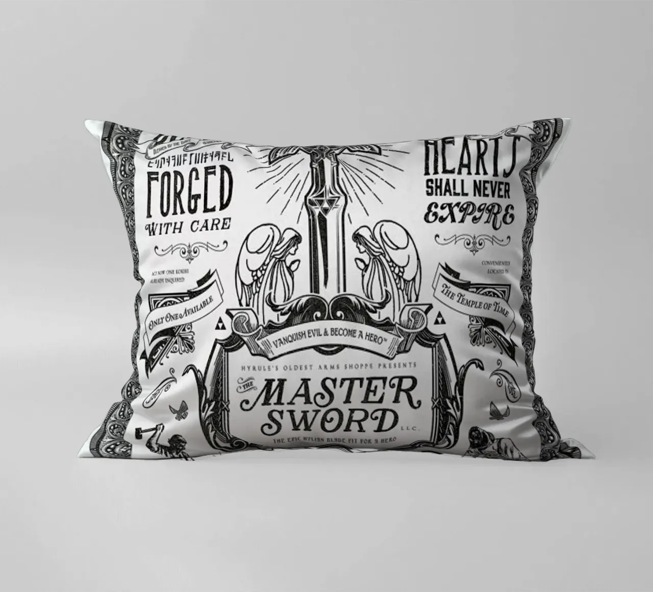 Master Sword Advertisement cuscino da Barrett Biggers