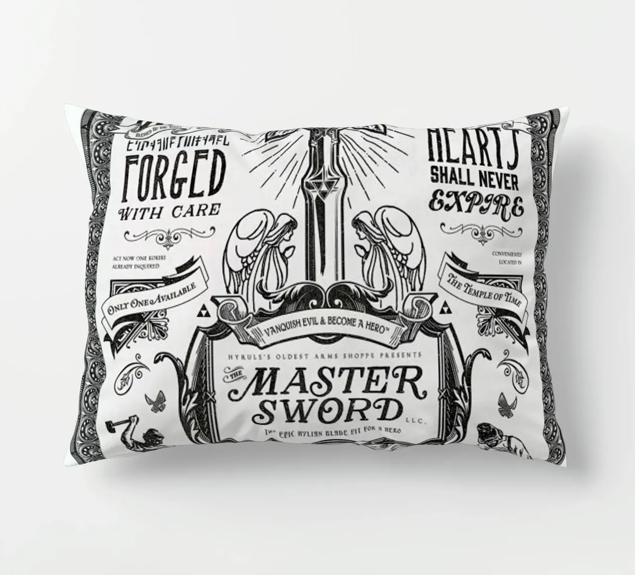 Master Sword Advertisement cuscino da Barrett Biggers