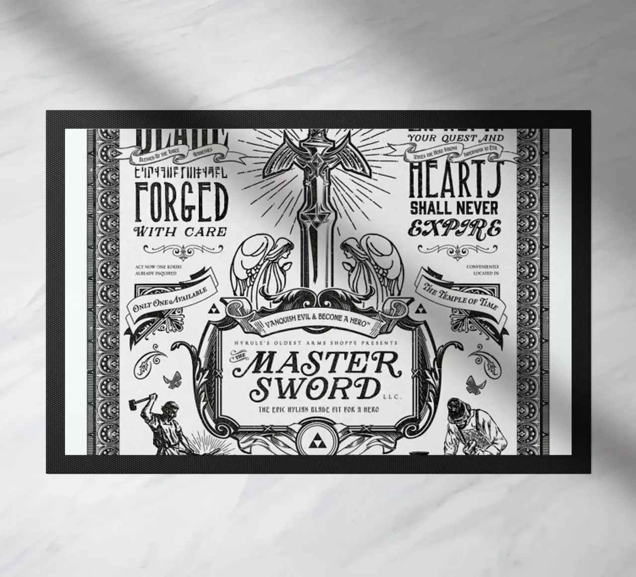 Master Sword Advertisement zerbino da Barrett Biggers