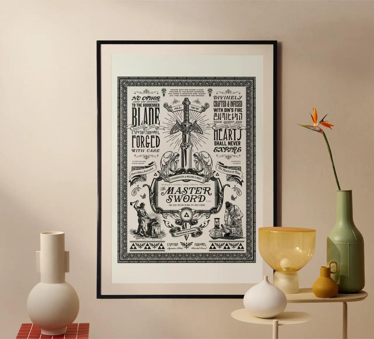 Master Sword Advertisement poster da Barrett Biggers