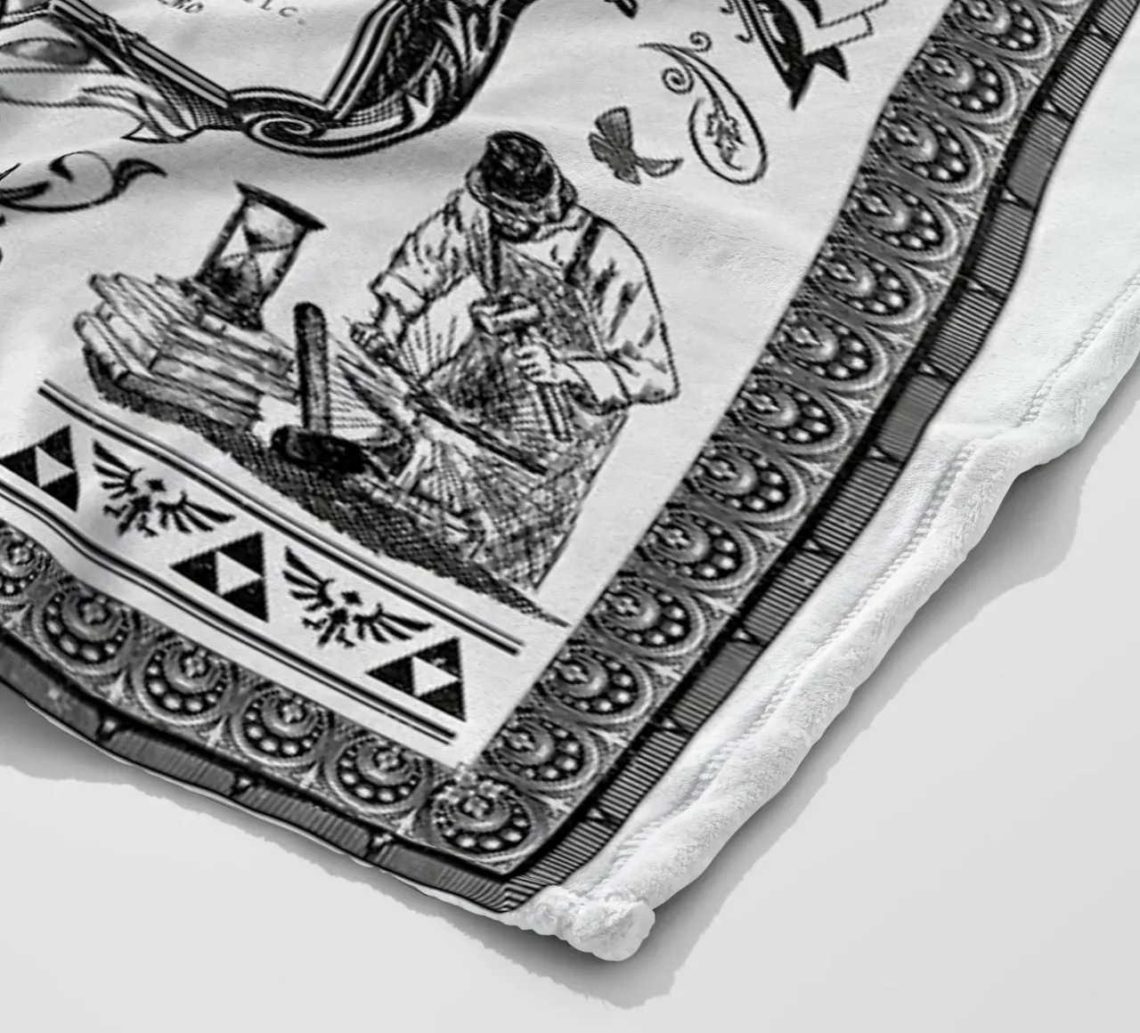 Master Sword Advertisement coperta in pile da Barrett Biggers