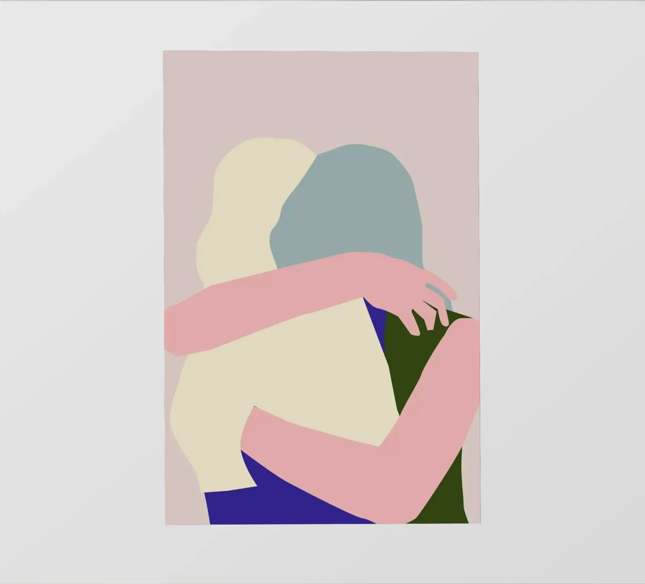 Hug 2 pellicola backlit da Helena Ravenne