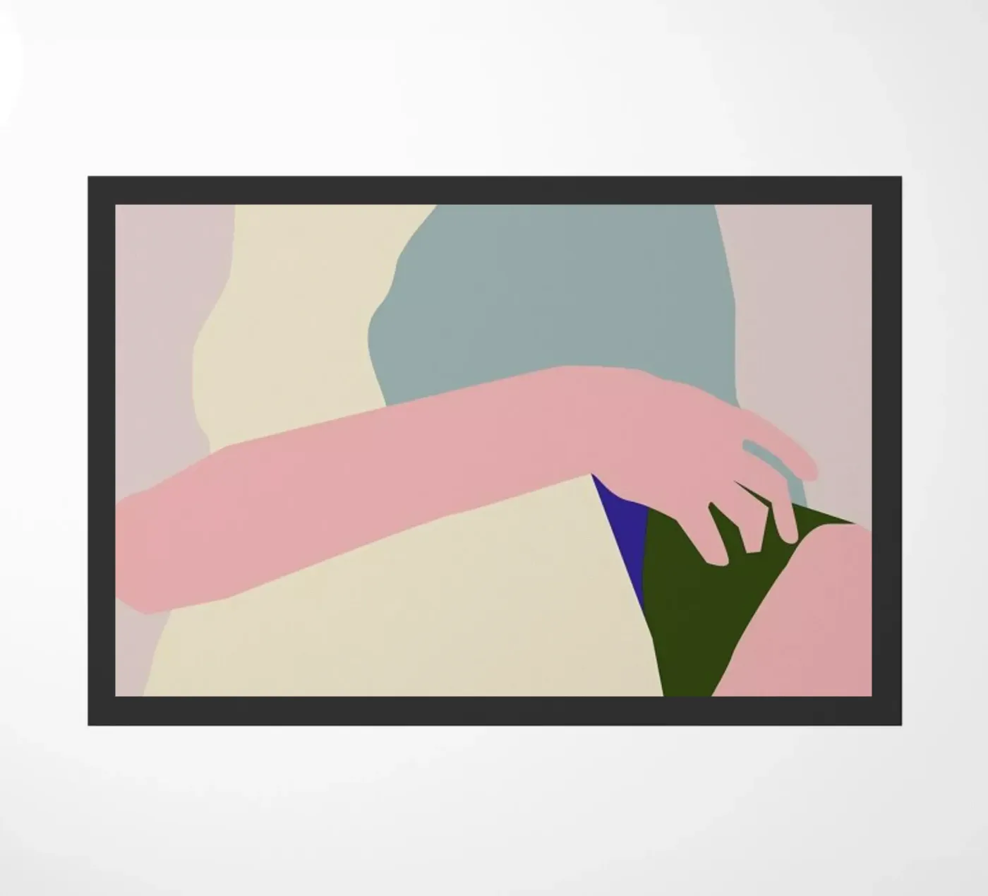 Hug 2 doormat by Helena Ravenne