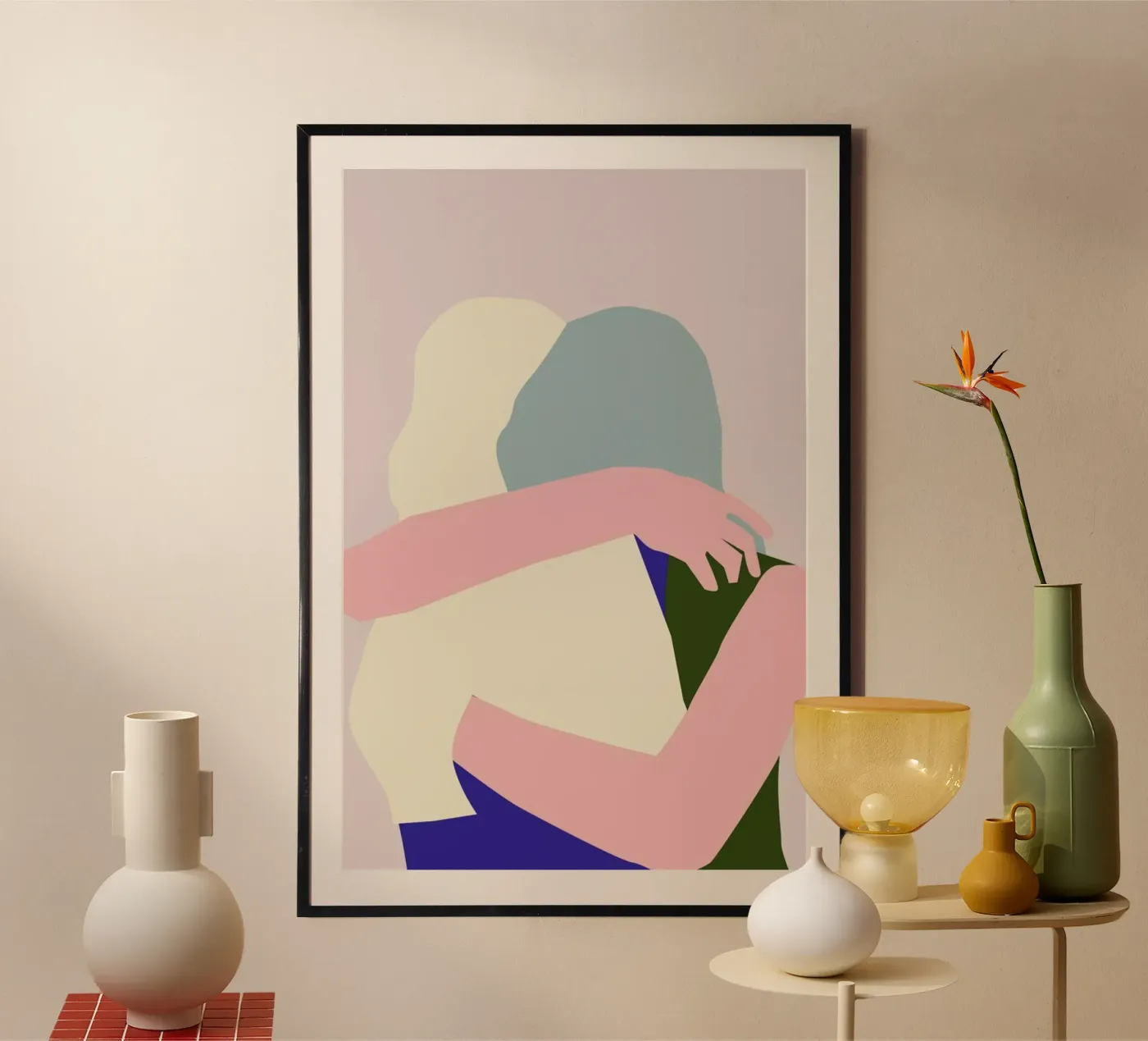 Hug 2 poster van Helena Ravenne