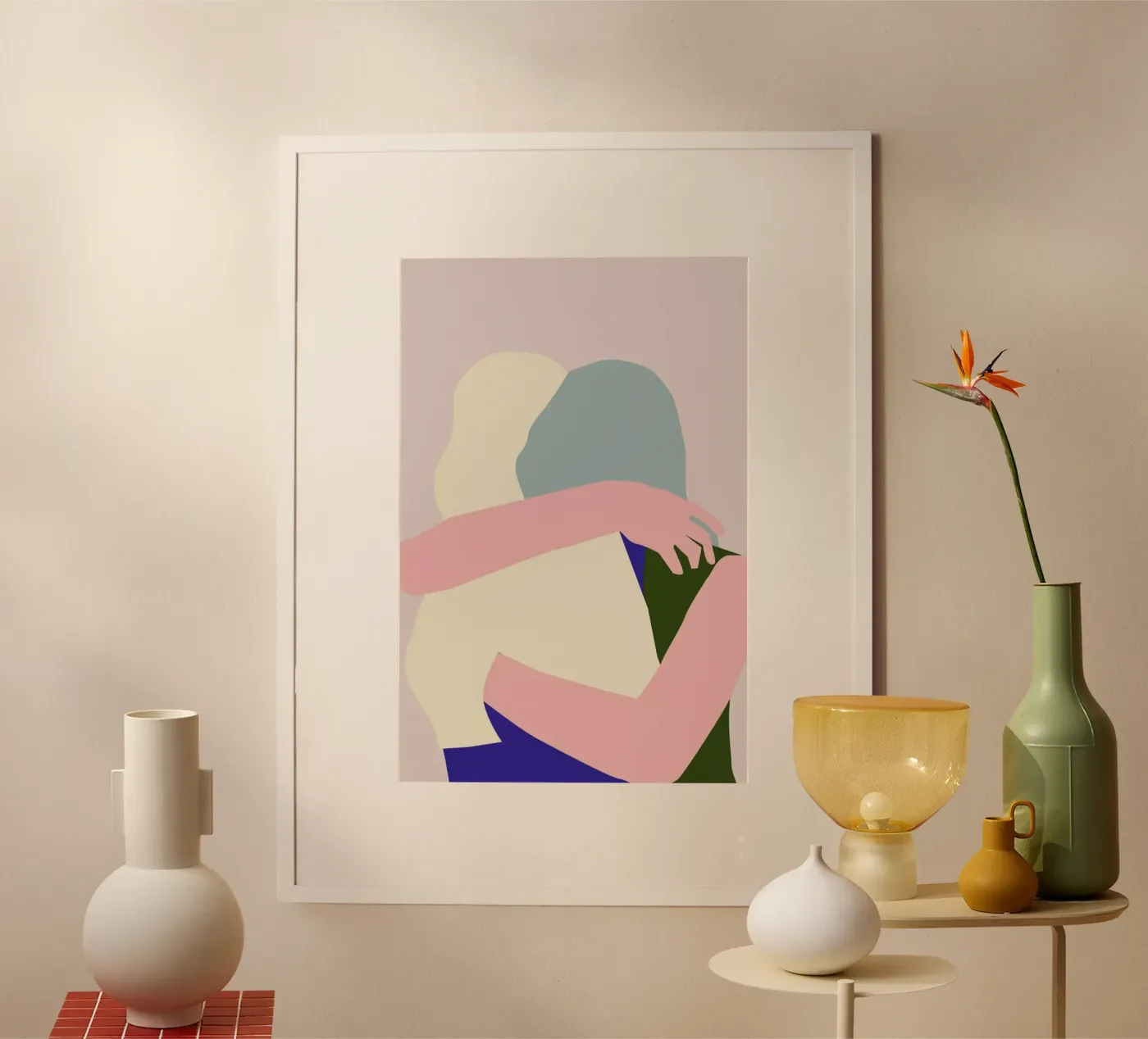 Hug 2 poster by Helena Ravenne