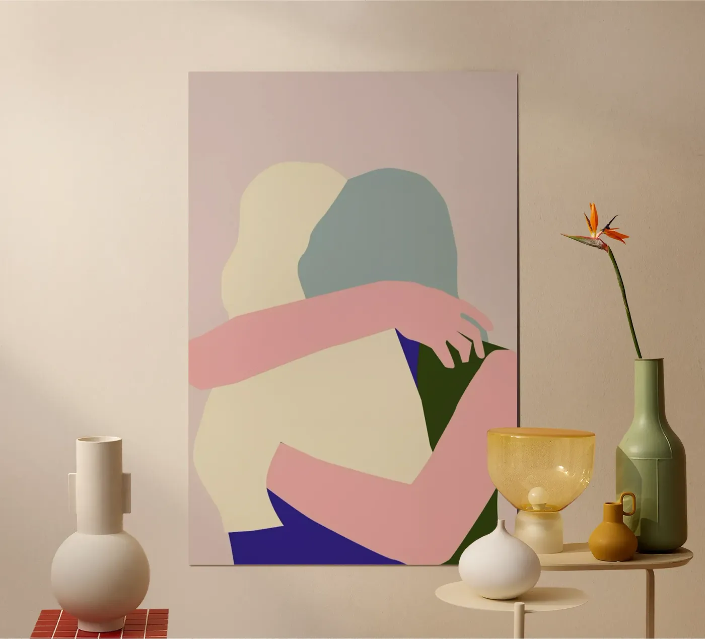 Hug 2 poster van Helena Ravenne