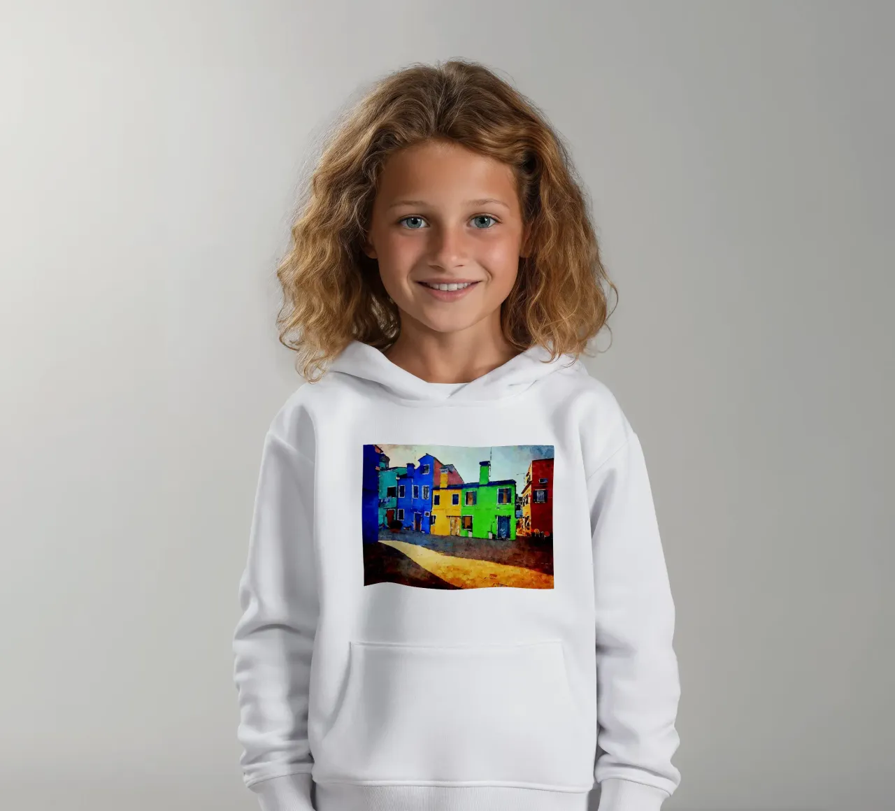 Burano felpa bambino con cappuccio da Massimo Frascogna