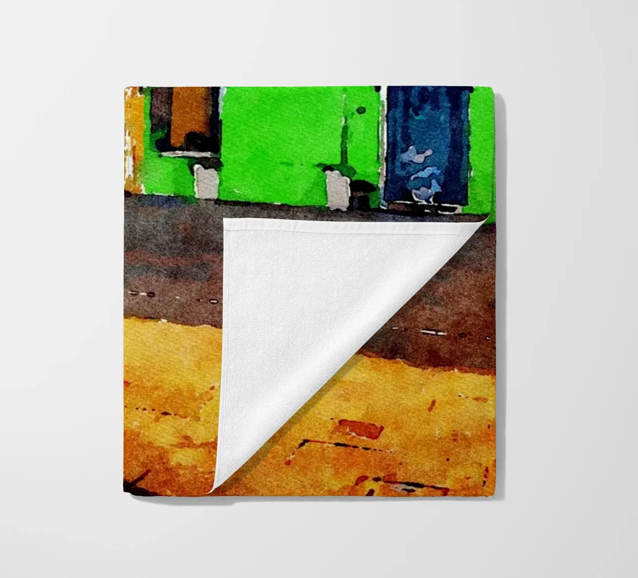 Burano beach towel by Massimo Frascogna