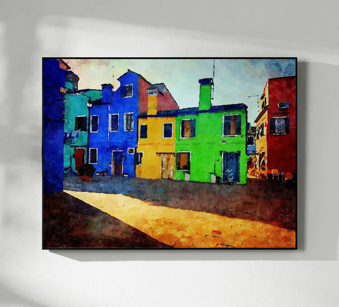 Burano Acryl-Glas von Massimo Frascogna