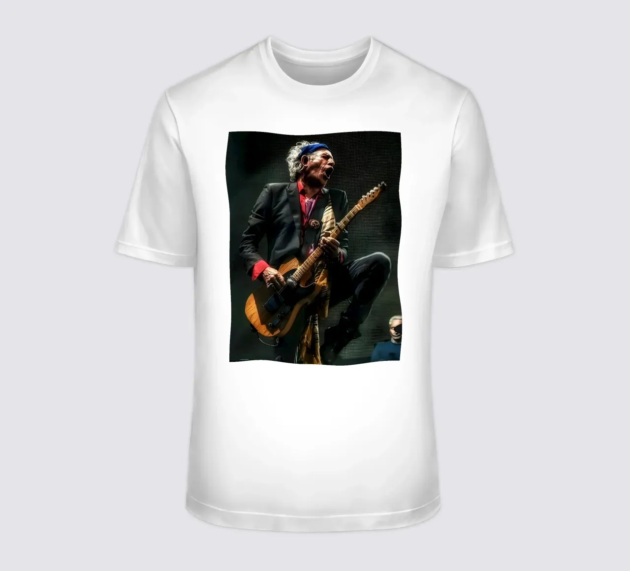 Keith Richards t-shirt da Low poly art